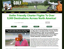 Tablet Screenshot of golfjets.com